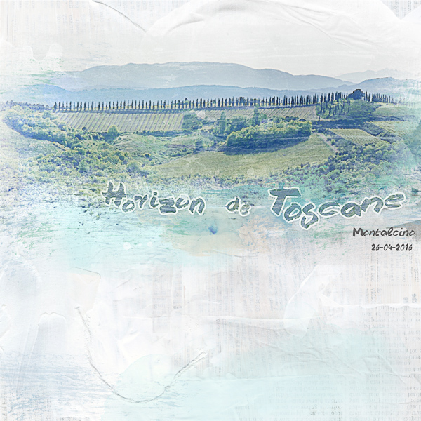 Horizon de Toscane - Clin d'oeil Design - scrap digital -