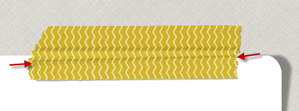 Photoshop Tuto Scrap digital marquer un pli dans le scotch Clin d'oeil Design