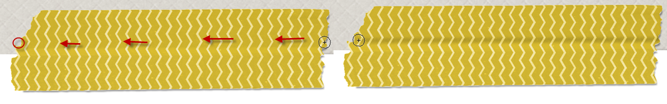 Photoshop Tuto scrap marquer le pli du scotch #clin d'oeil design