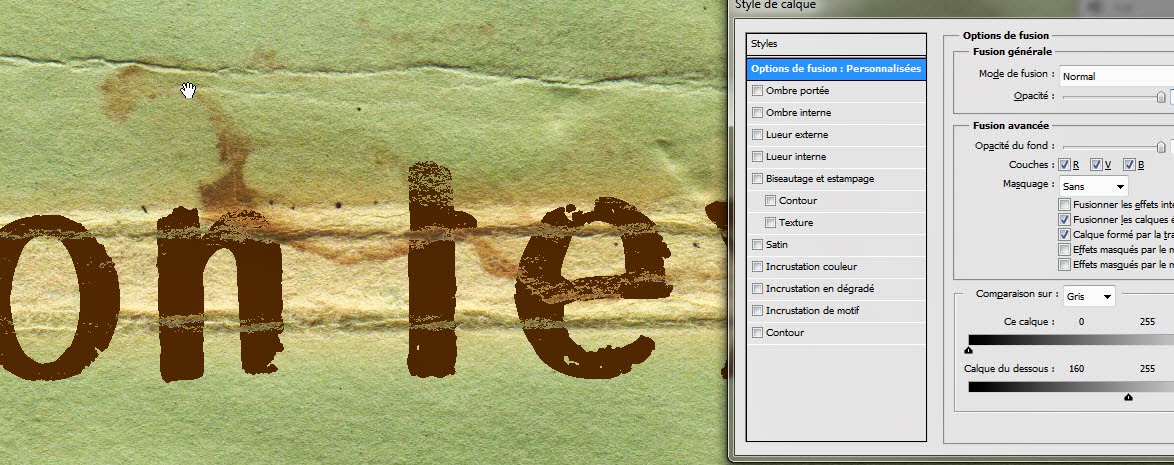 TUTORIEL Des taches et textes plus réalistes SCRAP DIGITAL CLIN DOEILDESIGN