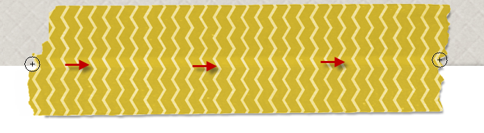 Tuto Scrap digital marquer un pli dans le scotch Clin d'oeil Design