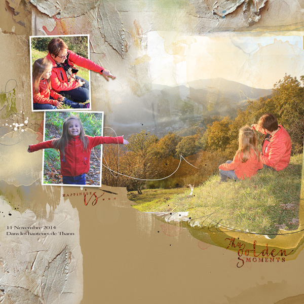 Artsy layered template aA clin d'oeil design