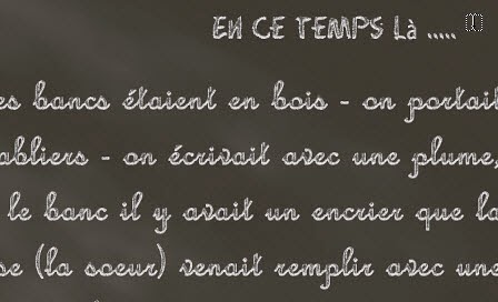 Scrap photoshop Effet craie tableau noir - Clin d'oeil Design