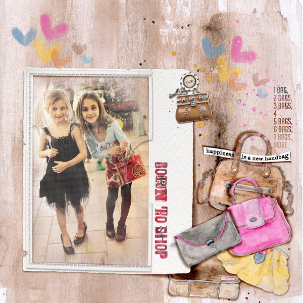 Handbag Essentials by Dawn Inskip Un kit de scrap sur les sacs à main ! Un nouveau sac à main : aussi indispensable à chaque femme qu’une nouvelle paire de chaussures ! scrap digital