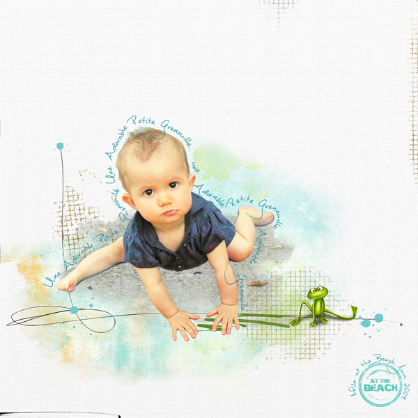 Texte sur la sélection  clin doeil Design - Adorable petite Grenouille tuto écrire le long d'une forme