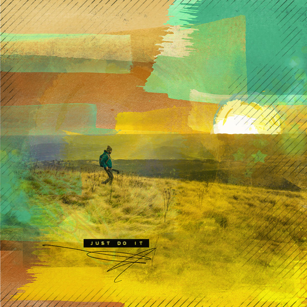 clin doeil design Just do it NBK design scrap digital