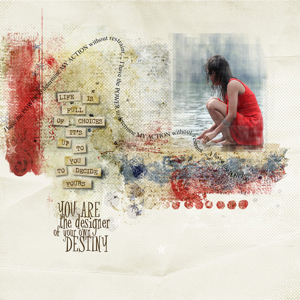 Freedom by Dawn Inskip un kit aux magnifiques couleurs avec un plus : des textpath ! C'est quoi ? des "chemins" pour écrire vos textes !