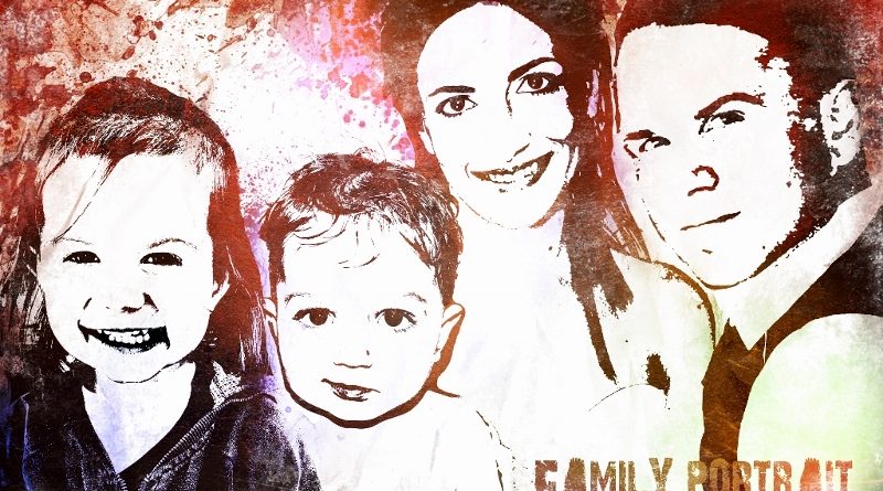 Grunge family portrait - Clin d'oeil Design