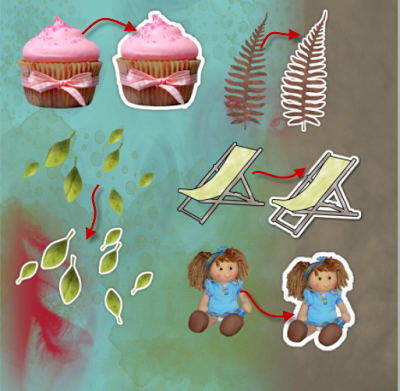 Tutorial créer des stickers, outil contours Photoshop scrap digital