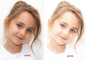 Page de scrap effet high key