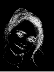 Page de scrap effet high key