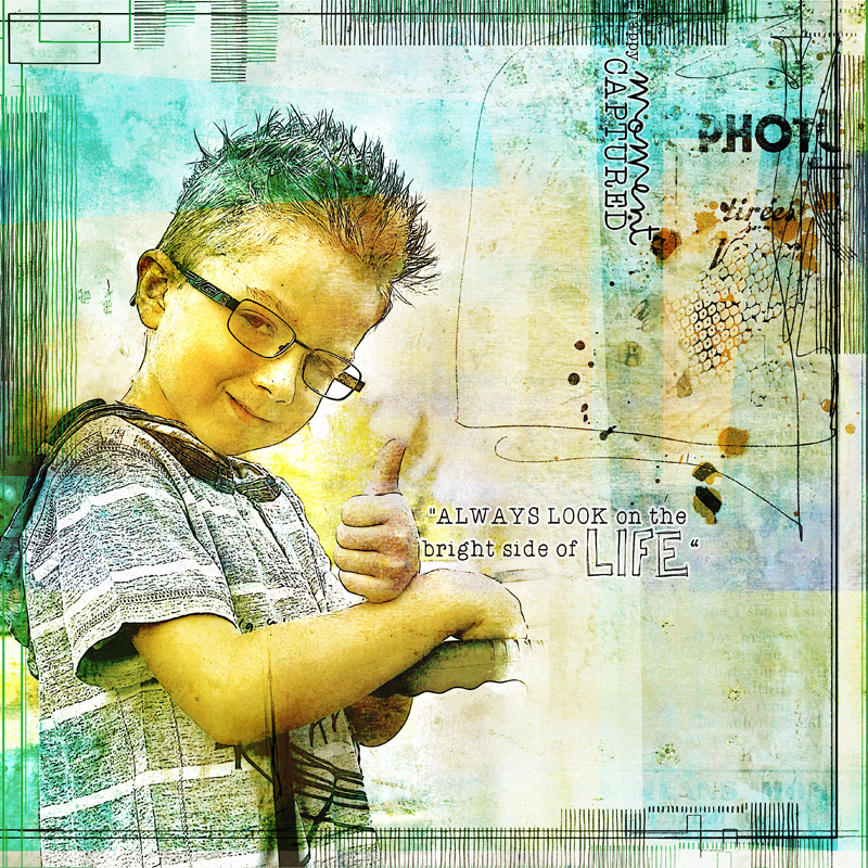 Challenge NBK Design Page scrapbook digital action sketch crayon