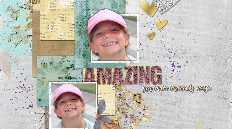 Be amazing page scrap digital clin d'oeil design