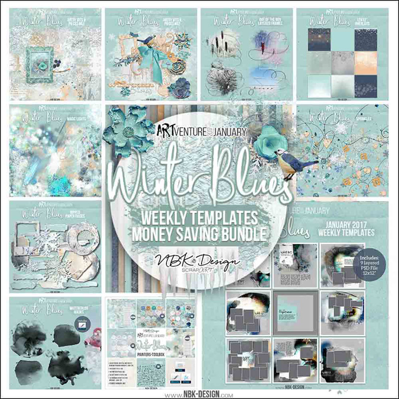 Winter Blues By NBK Design - Clin D'oeil Design