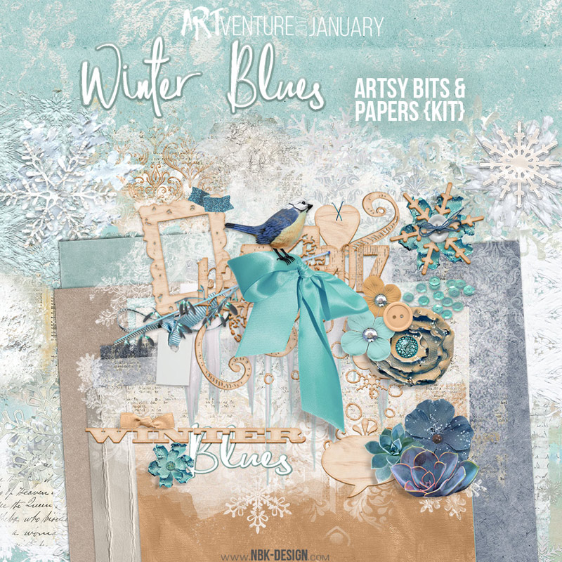 Winter Blues By NBK Design - Clin D'oeil Design
