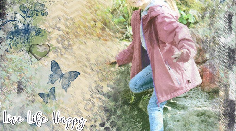 Live life Happy Pinkadoo design