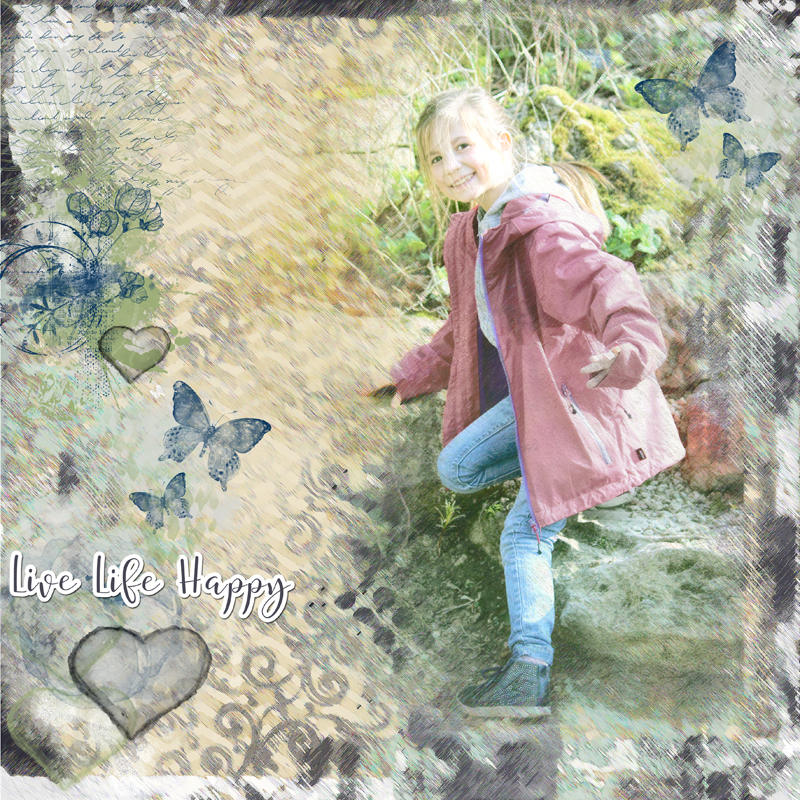 Live life Happy Pinkadoo design
