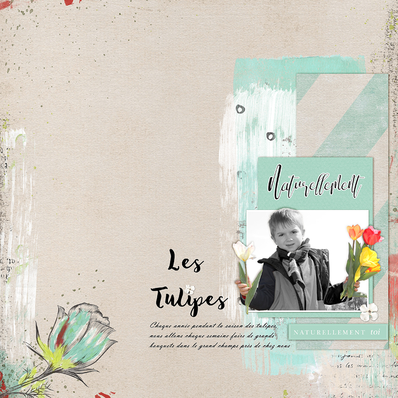 Les tulipes - Oscraps Mini'O Avril Les tulipes - Oscraps Mini'O Avril