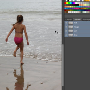 Détourage par les couches