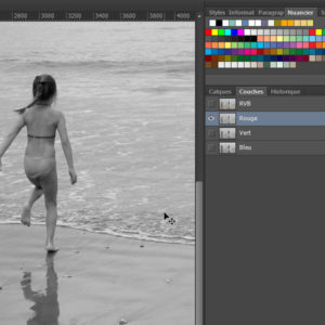 Détourage par les couches