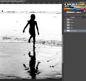 Détourage par les couches