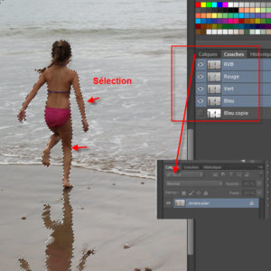 Détourage par les couches