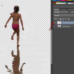 Détourage par les couches