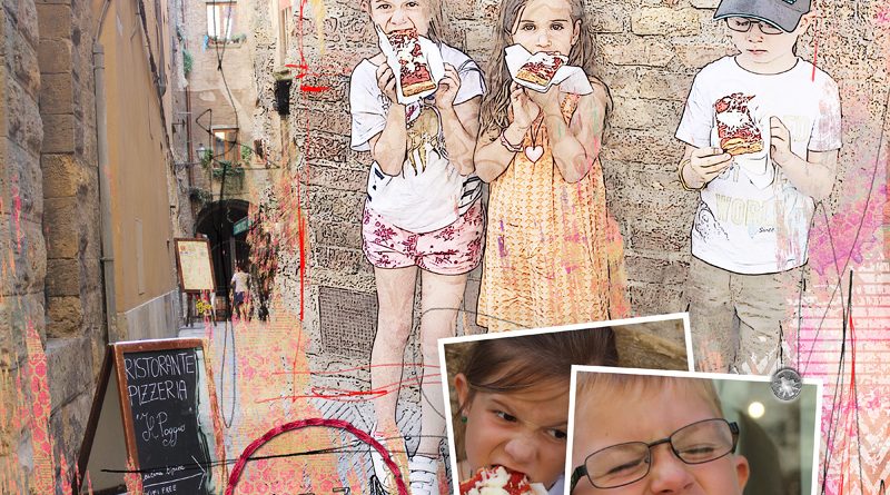 Meilleurs moments : Pizza ! page scrap digital par Clin d'oeil design