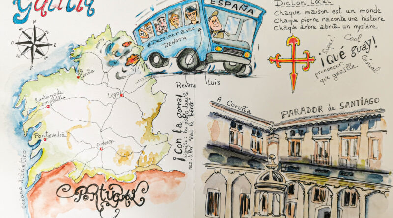 Sketchbook carnet voyage en Espagne
