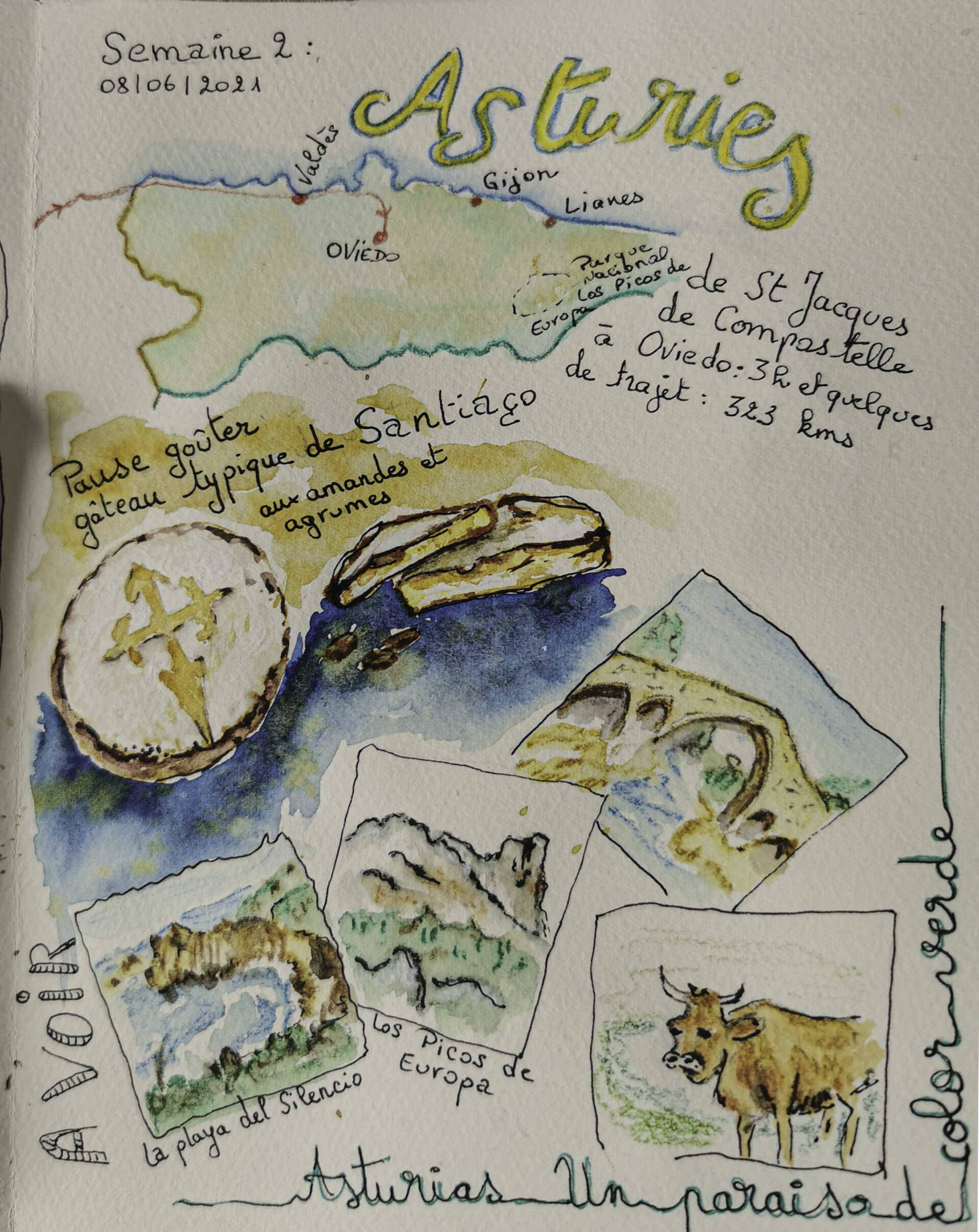 Sketchbook carnet voyage en Espagne