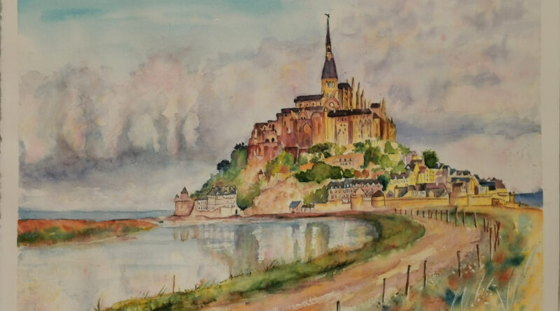 Aquarelle Mont Saint Michel